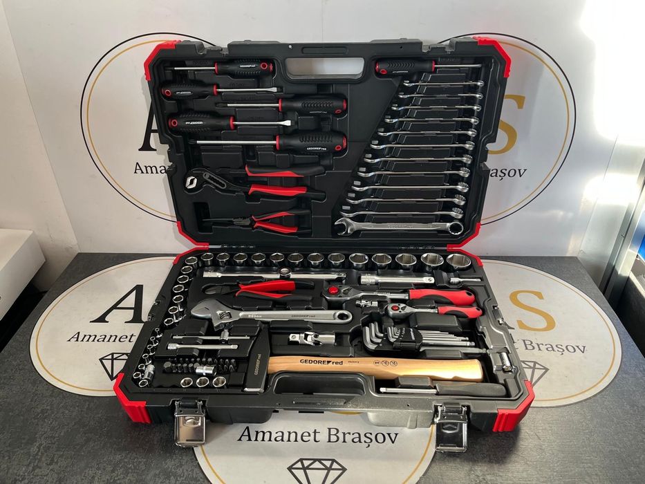 Trusa scule chei tubulare clichet Gedore 100 buc R4600 3100