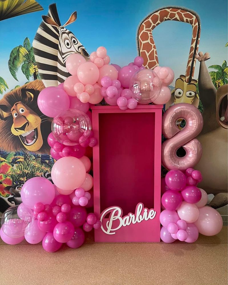 Decor Baloane Barbie Majorat Botez Aniversare