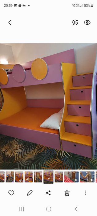 Pat etajat copii fara somniere si saltele