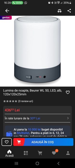 Vand lampa terapie cu lumina