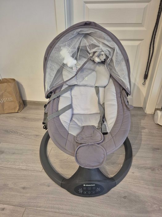 Електрическа люлка KikkaBoo, Codie Light Grey 2025