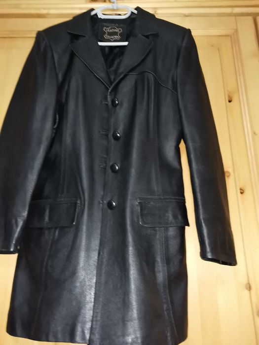 Haina dama de piele naturala ; trei sferturi