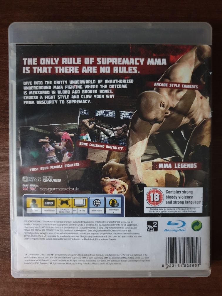 Supremacy MMA PS3/Playstation 3