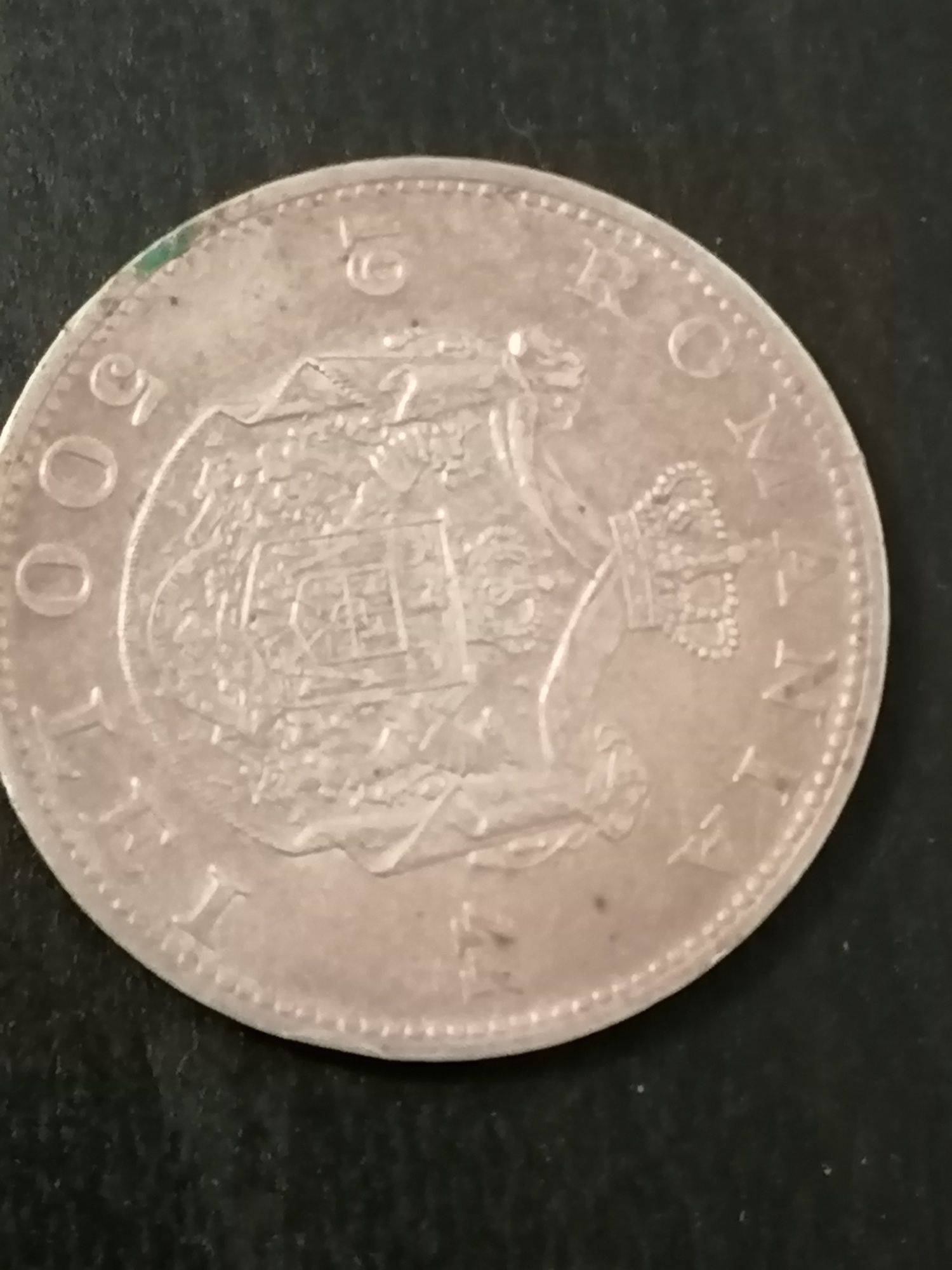 moneda argint 500 lei cu Regele Mihai