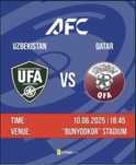Uzb-Qatar oyiniga Bilet bor