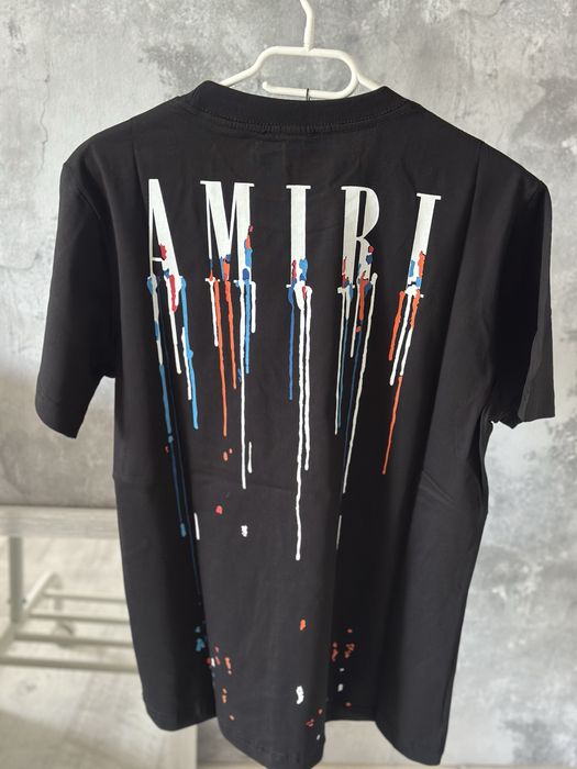 Tricou Amiri painted off white balenciaga