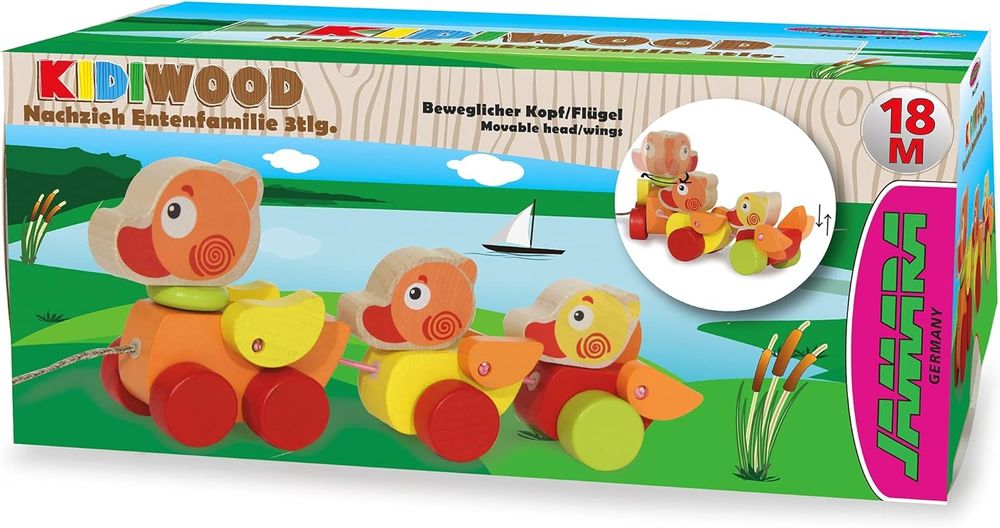 Луксозна дървена играчка за дърпане JAMARA Kidiwood