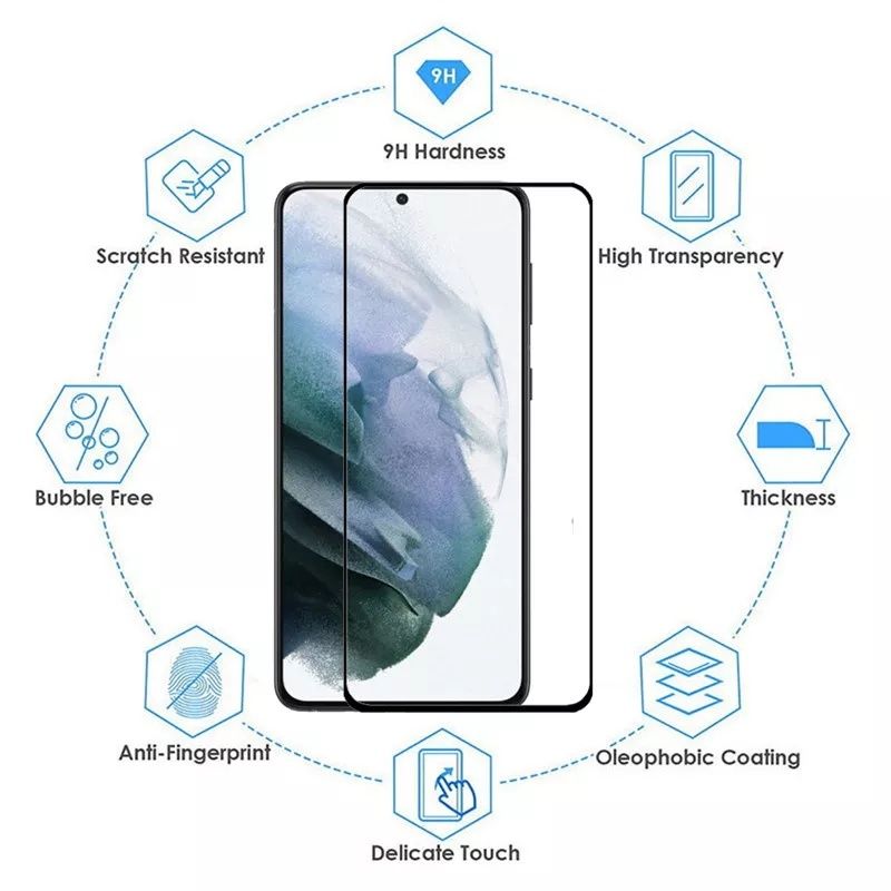5D Стъклен протектор за целия дисплей за Samsung Galaxy S21 / S21+