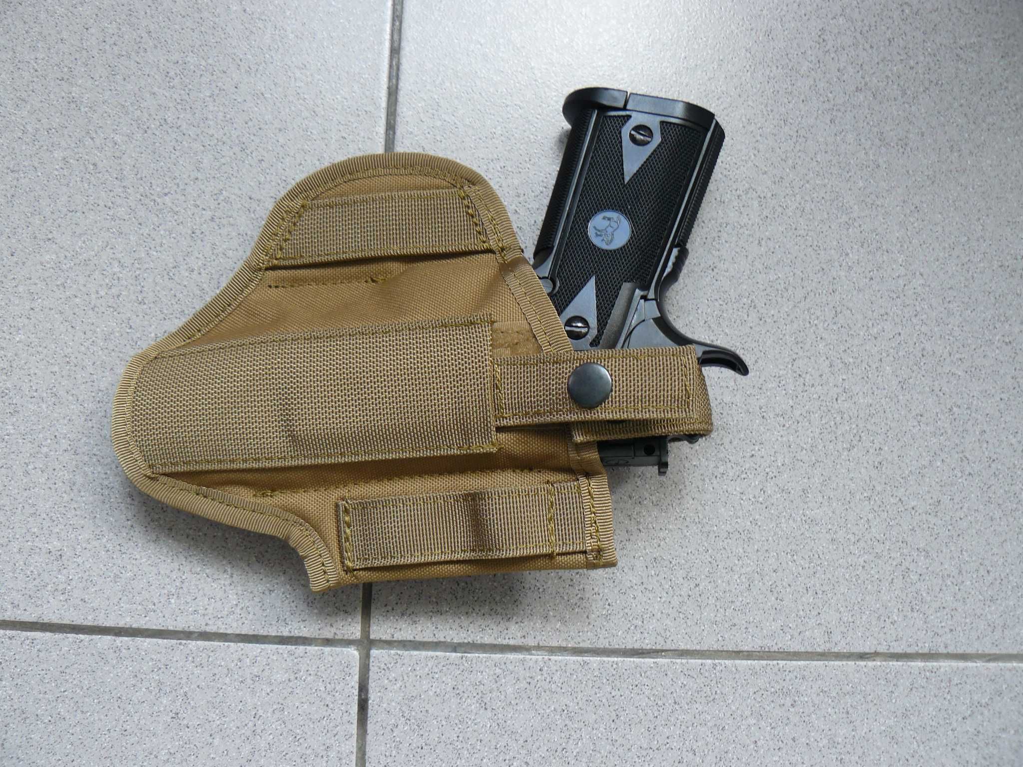 Toc Pistol /Teaca/Holster Prindere Sold/Curea 8FIELDS Noua,TAN/Coyote