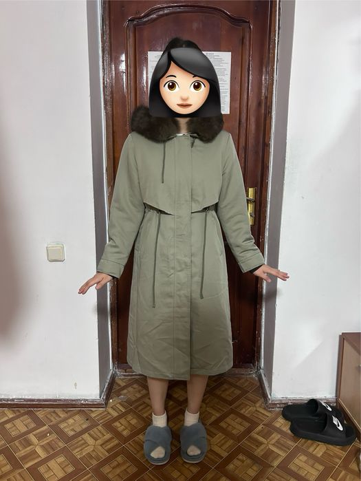 Тренч парка безумный теплый и стильный