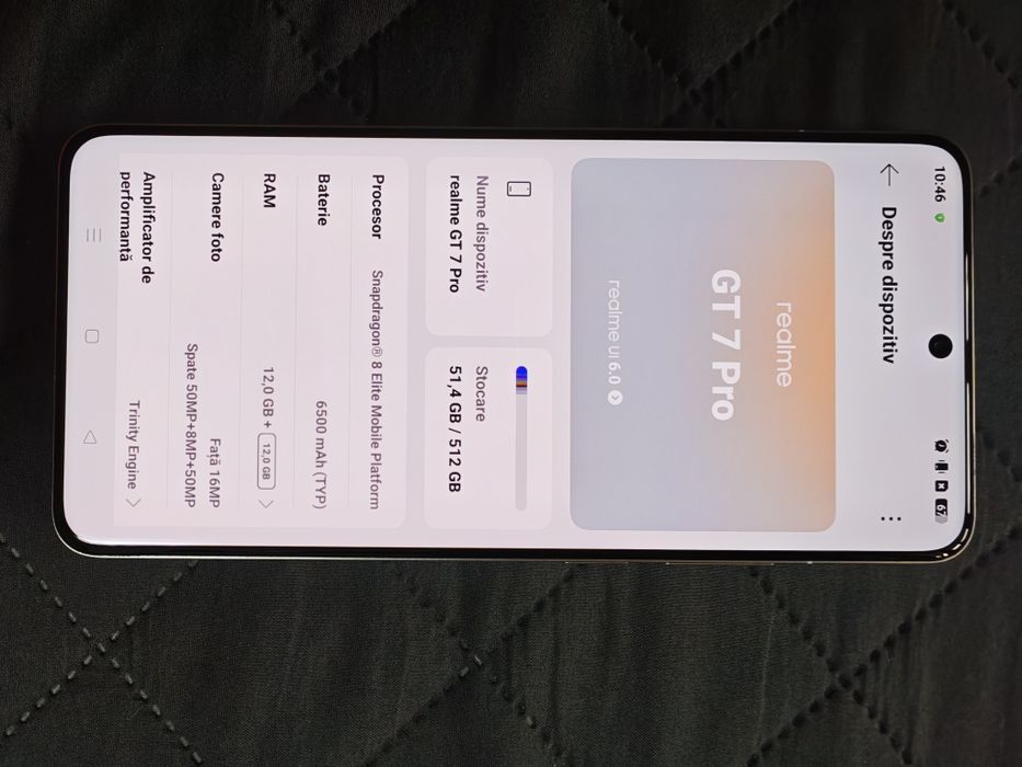 Realme GT7 pro 512gb cu 12+12 GB ram