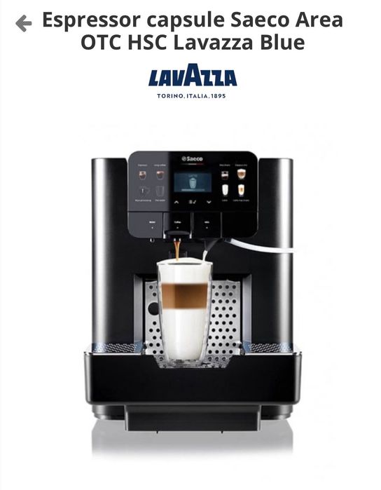 Aparat cafea Saeco Area Capsule Lavazza NOU
