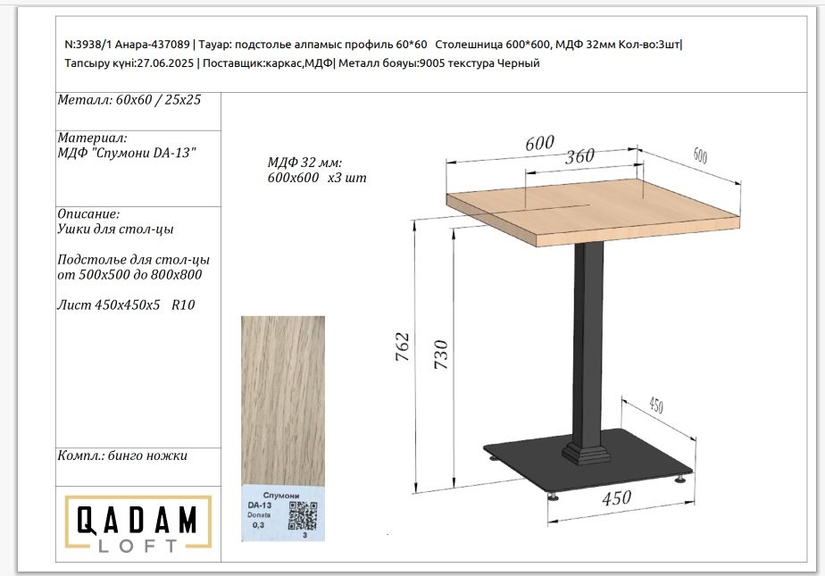 Продаются столы для кафе