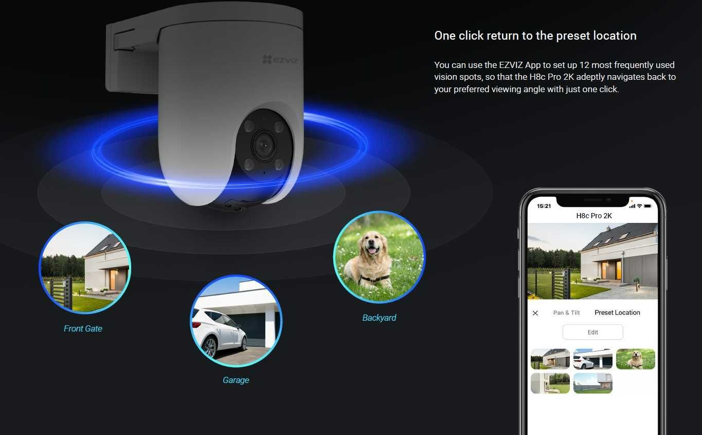 Ezviz CS-H8C (3MP) WiFi Камера