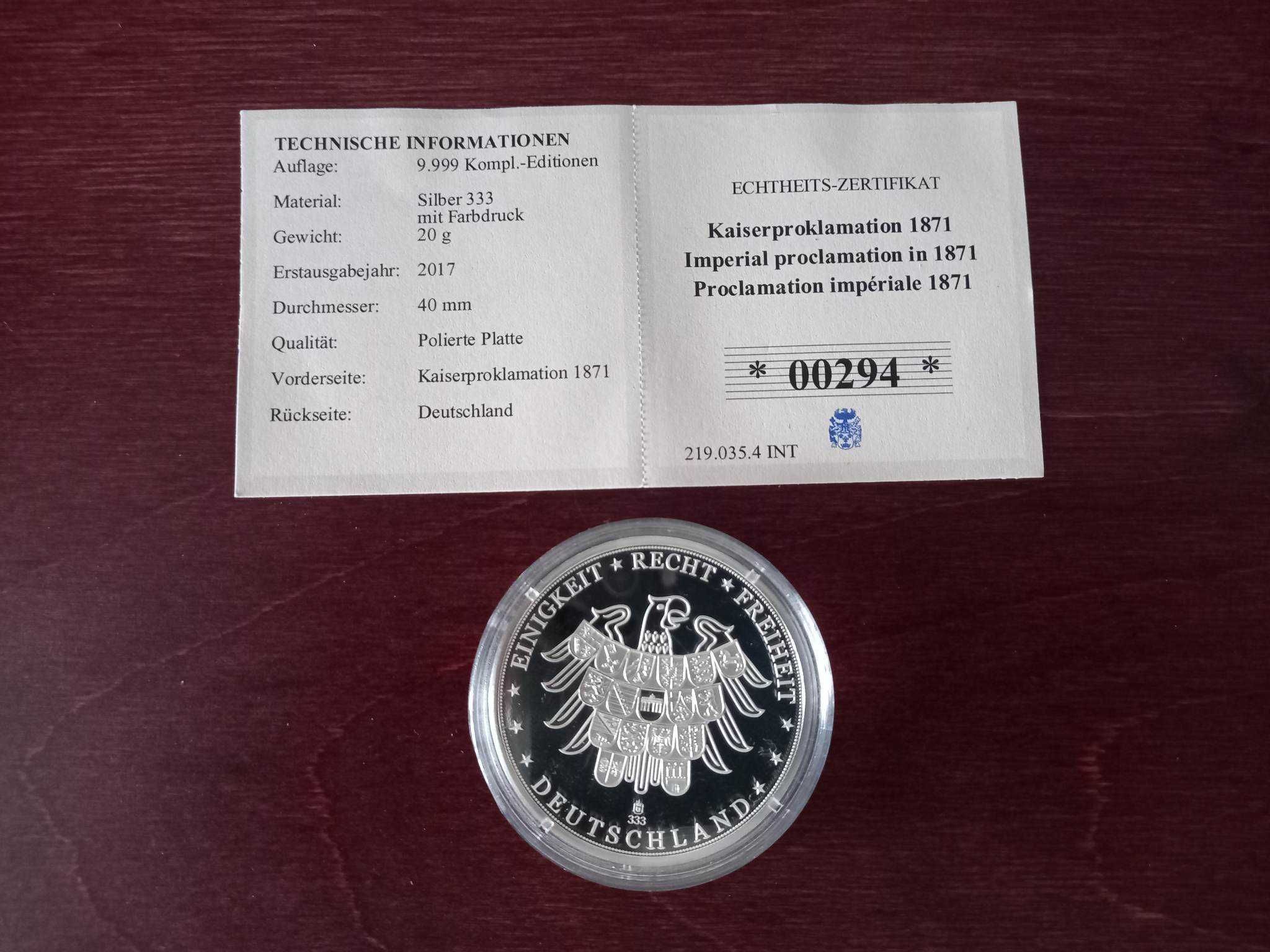 Monede argint 333 - proof - in capsule