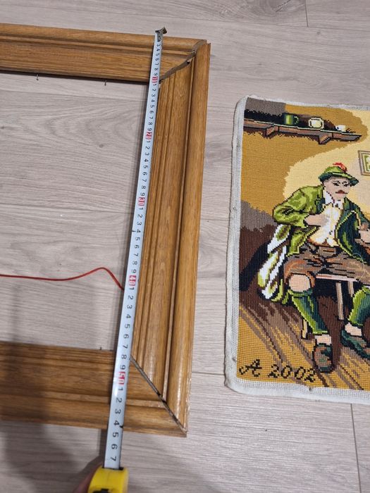 Tablou cusut manual +rama lemn