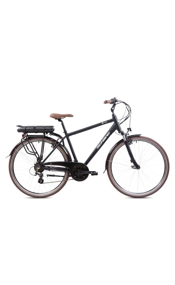 Електрически мъжки трекинг велосипед Schiano E-Ride 28'' 374.4Wh черен