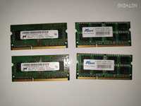 4x2GB RAM DDR 3 pentru laptop