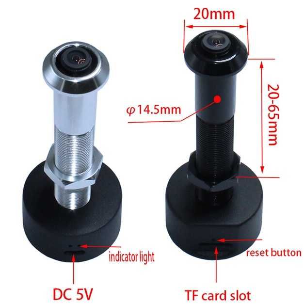 WiFi камера шпионка за врата 2mpx широкоъгълна с нощно виждане Tuya