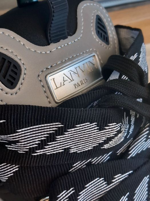 Lanvin curb sneakers бели и розови