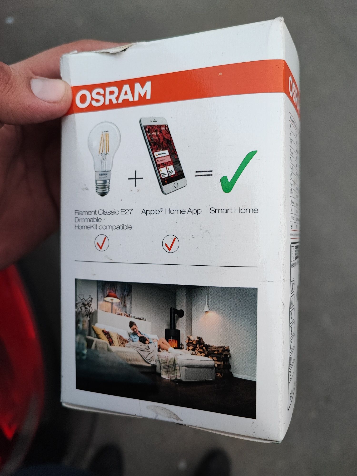 Bec Osram Smart+ E27 Apple Home IOS Hue
