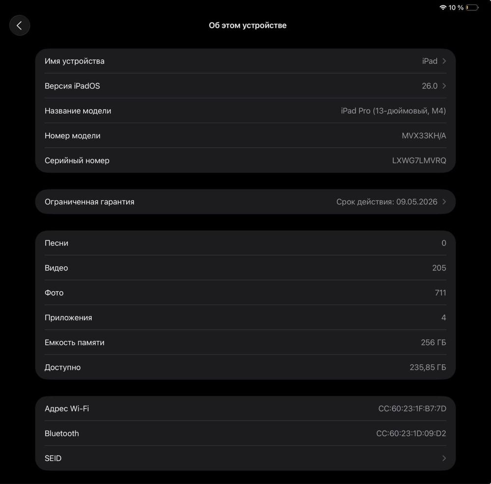 Ipad pro m4 13дюмовый