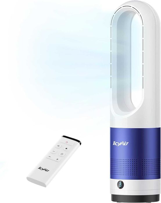 IcyAir безлопатъчен кула вентилатор 35dB 8 скорости с дистанционно