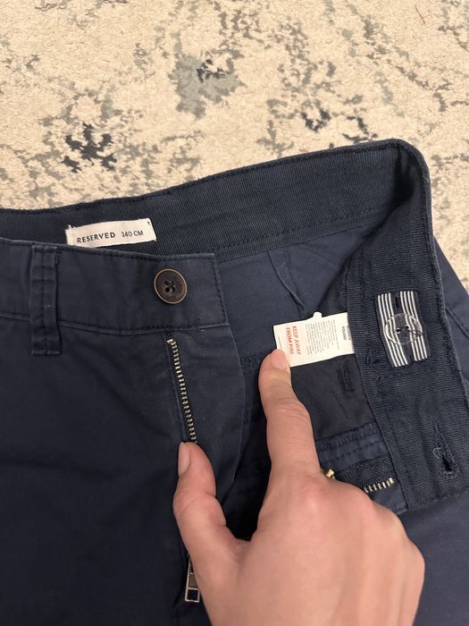 Pantaloni chino baieti bleumarin 140 cm