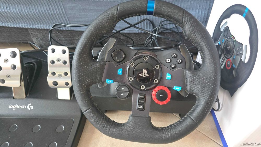 Волан с педали Logitech - G29, черен, PC/PS4/PS5