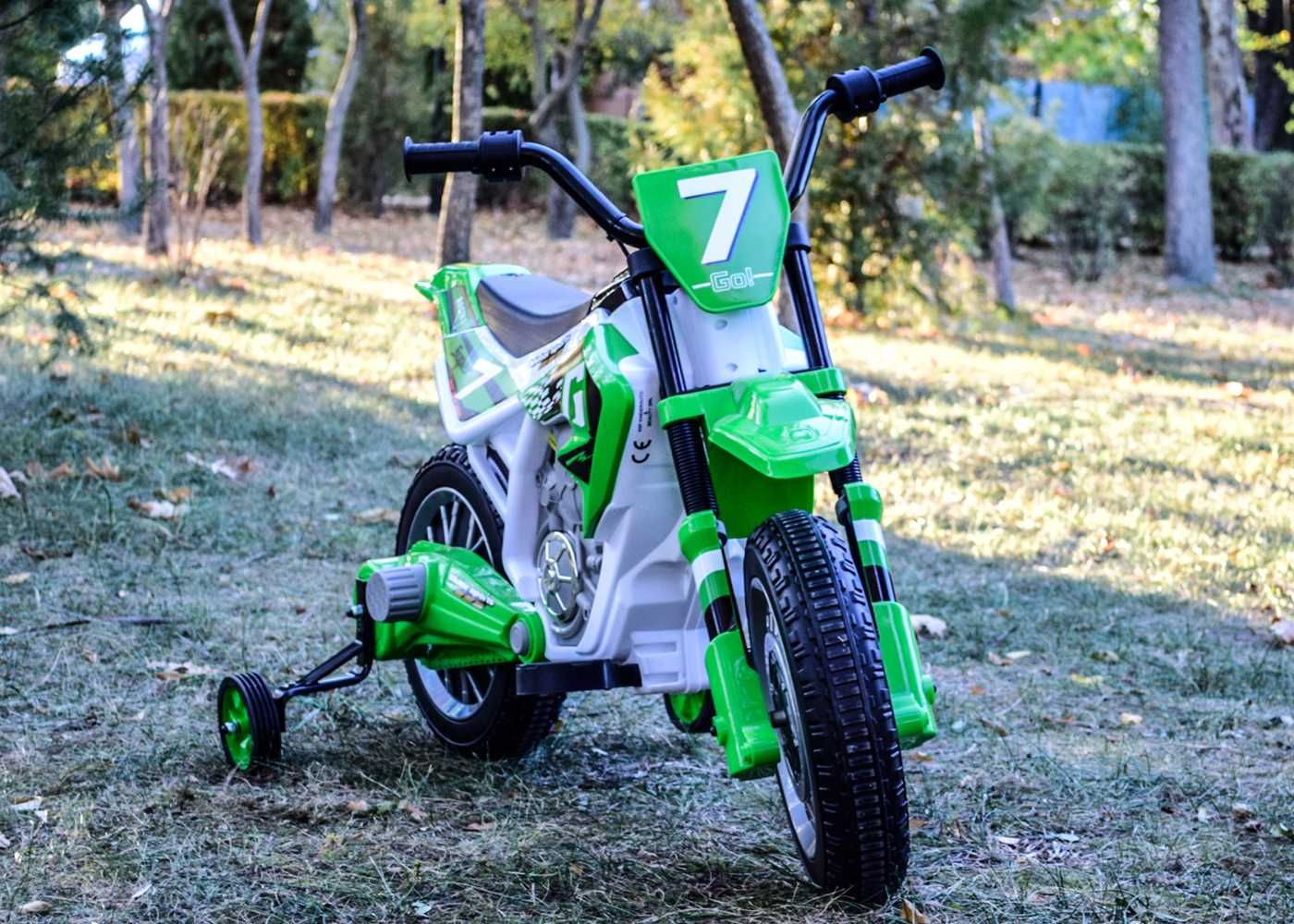Motocicleta electrica pentru copii Kinderauto BJH022 2x 35W 12V Verde