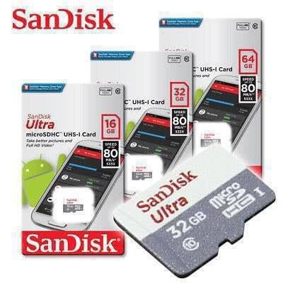 Sandisk micro ultira 100mb/s 

Orginal Dubai Max