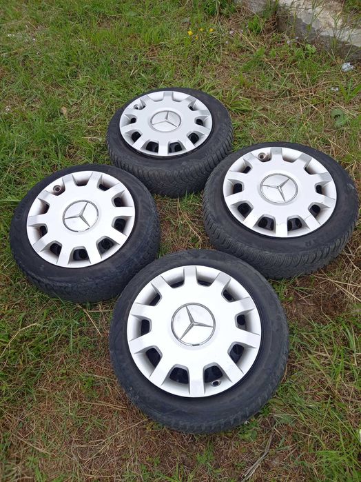 Метални джанти 16 цола за Мерцедес със зимни гуми 205/55/16 комплект
