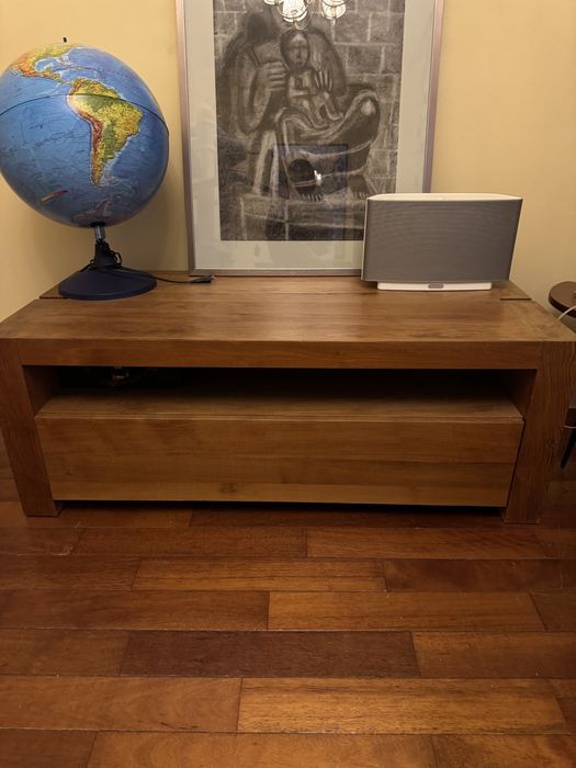 Массивная тумба, ТВ консоль из натурального дерева , минимализм массив