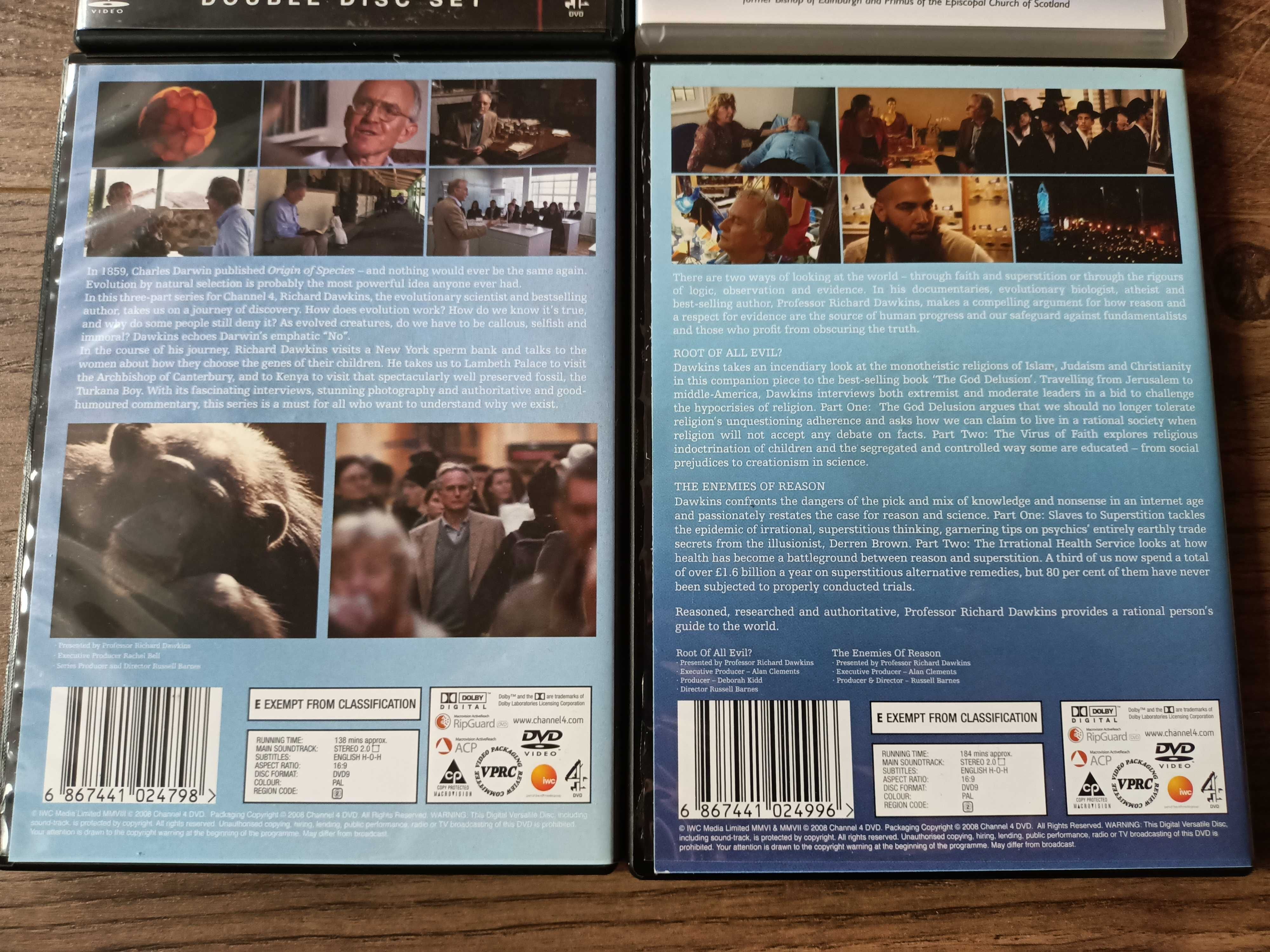 6 DVD documentar stiinta, evolutie Richard Dawkins, David Attenborough