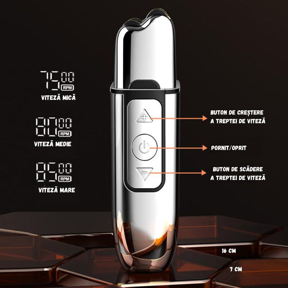 Aparat de Ras Electric 4D, 8500 RPM, 3 Viteze, USB, LED, Waterproof