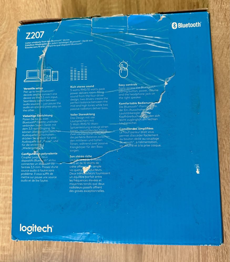 Boxe Logitech 2.0 Z207, bluetooth, alb