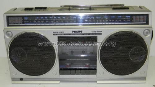 Radiocasetofon de colecție Philips D 8434 Stereo Spatial an1982 Olanda