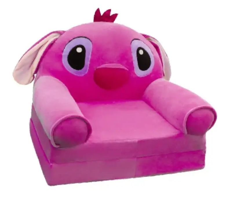 Fotoliu extensibil Stitch roz,plus+burete,80cm NOU