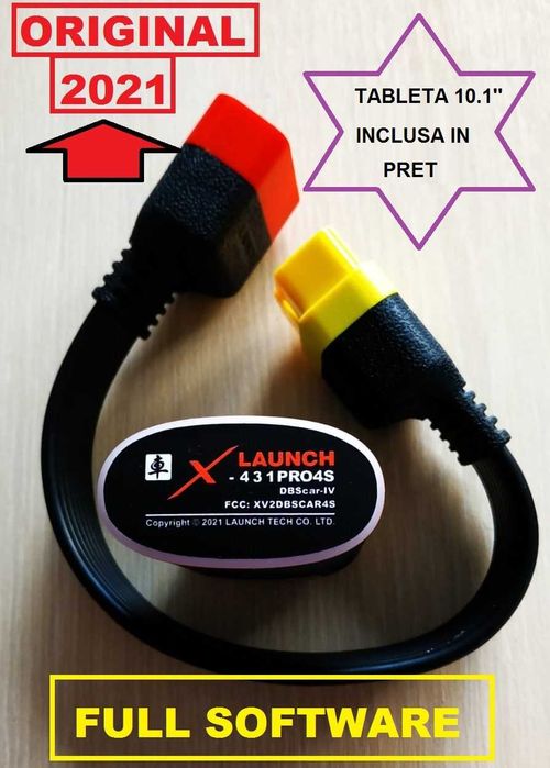 Launch X431 Easydiag Pro4S + Tableta Huawei 32Gb, Kit Update 2025 Full