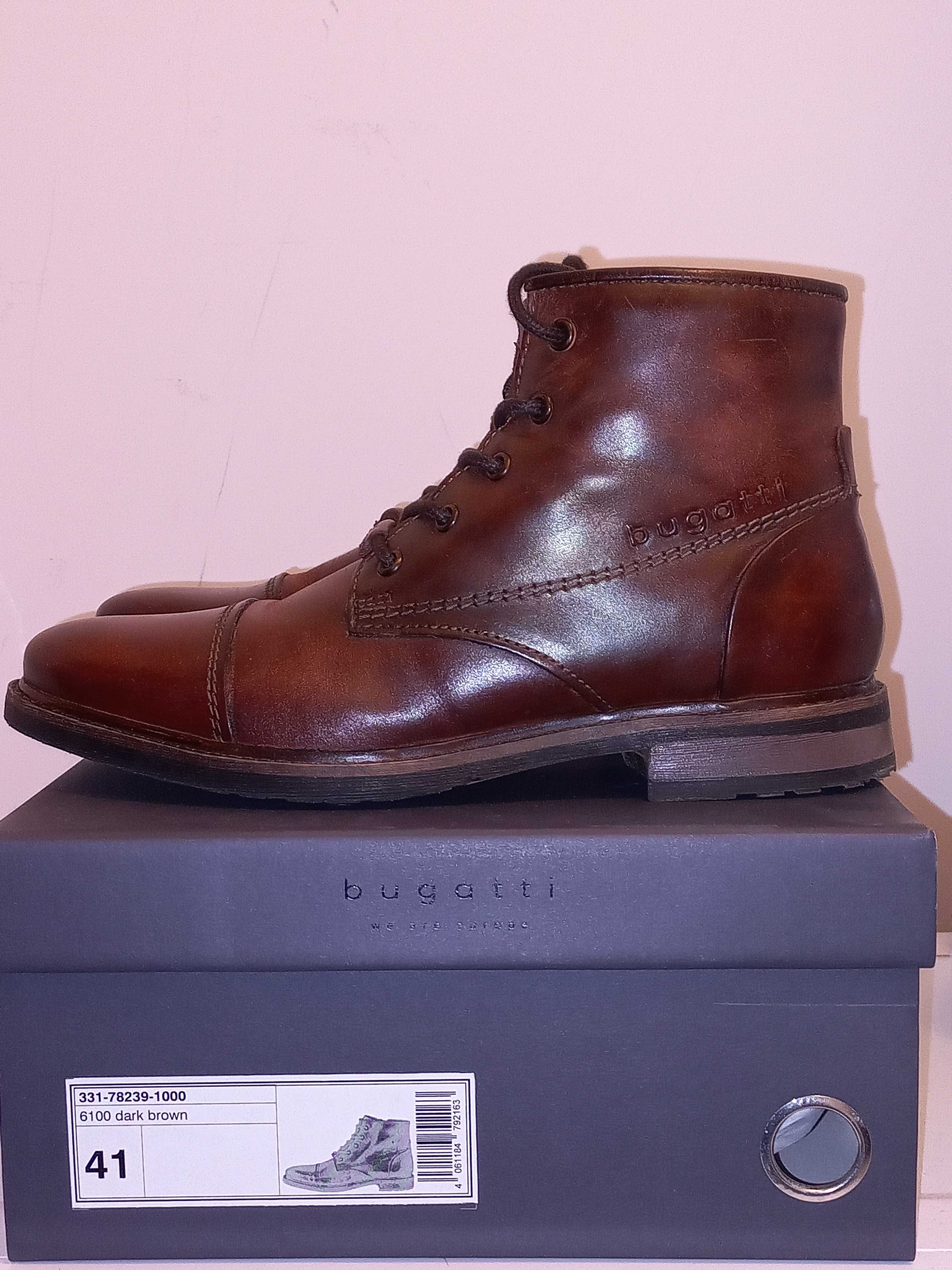 Bugatti boots - dark brown - 41 number