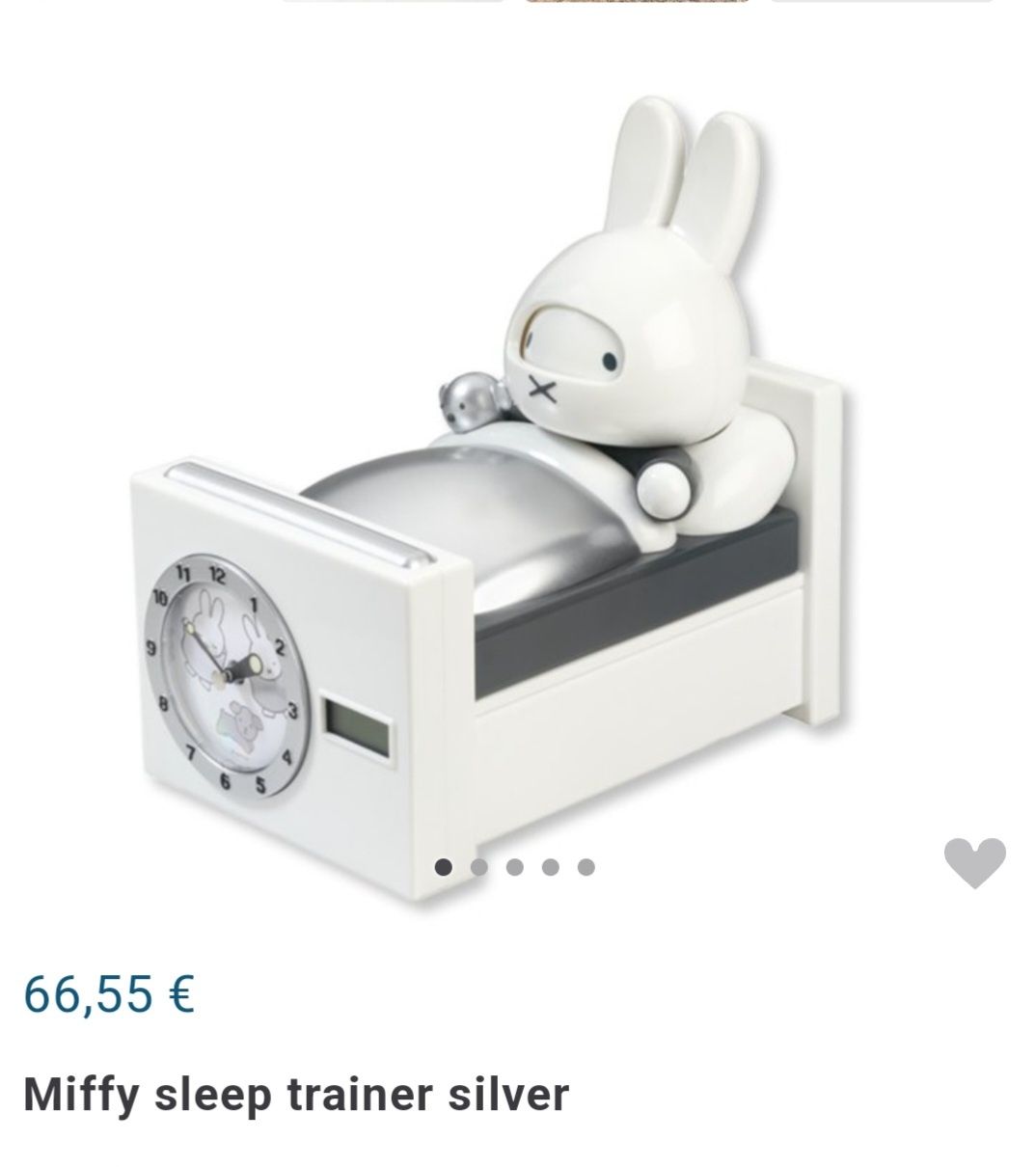 Miffy bedside alarm clock детски часовник с аларма