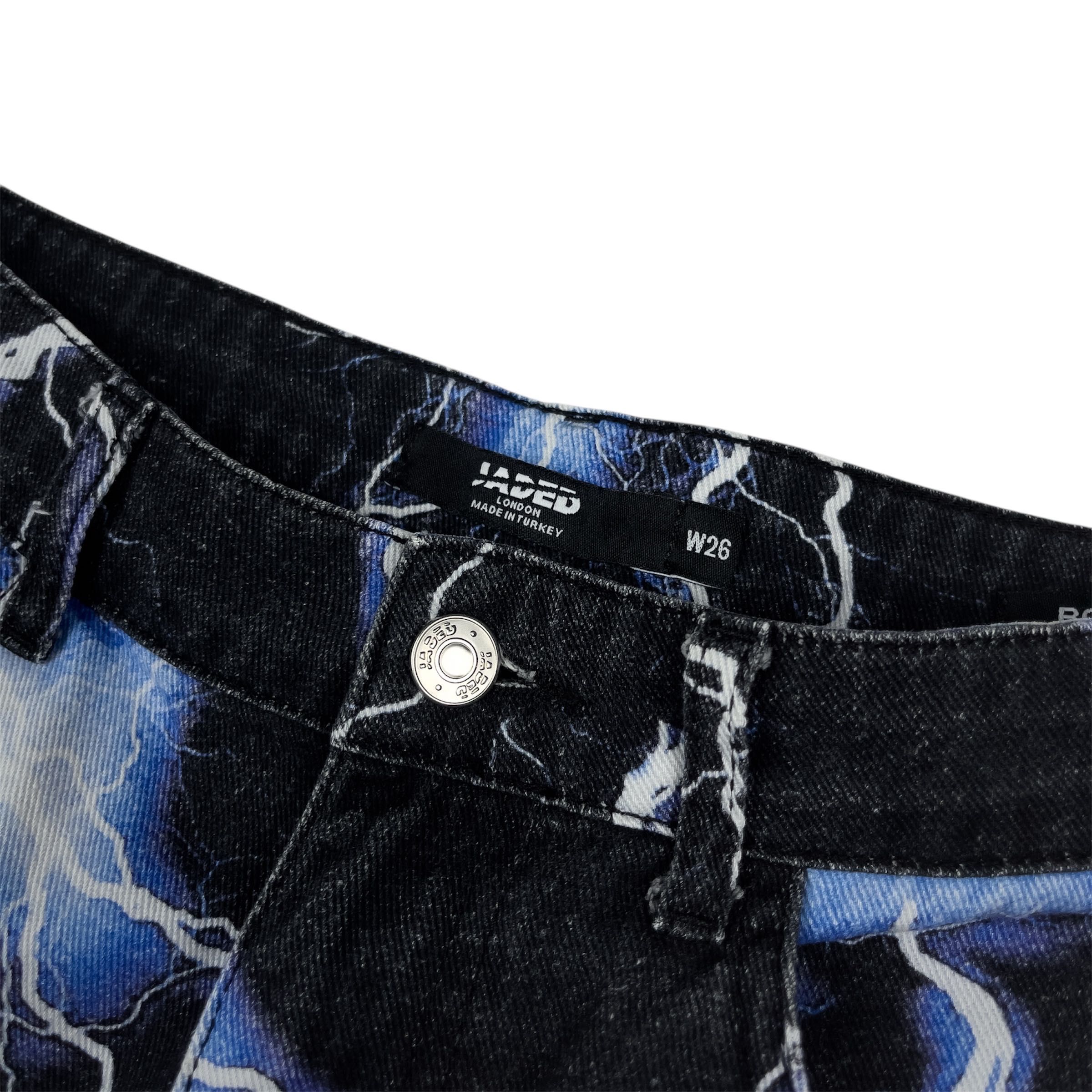 Дамски дънки Jaded London Lightning Denim Jeans