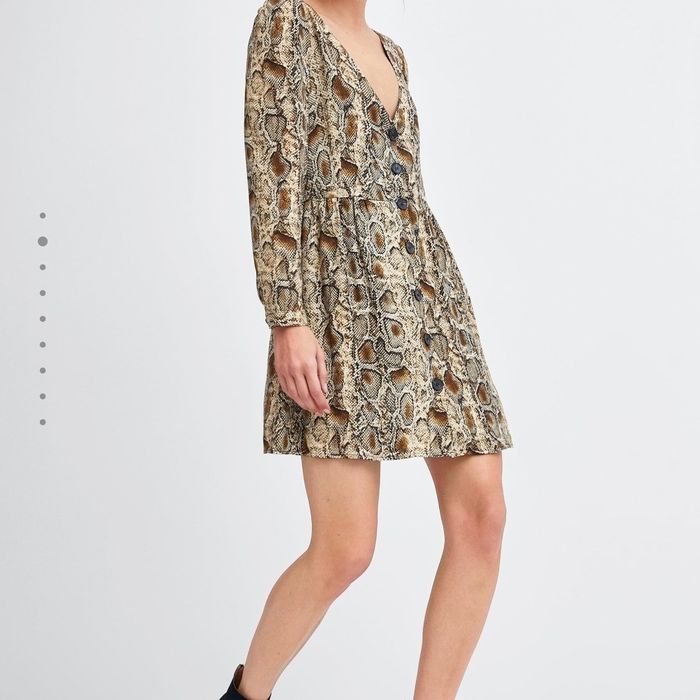 Рокля Zara с змийски принт