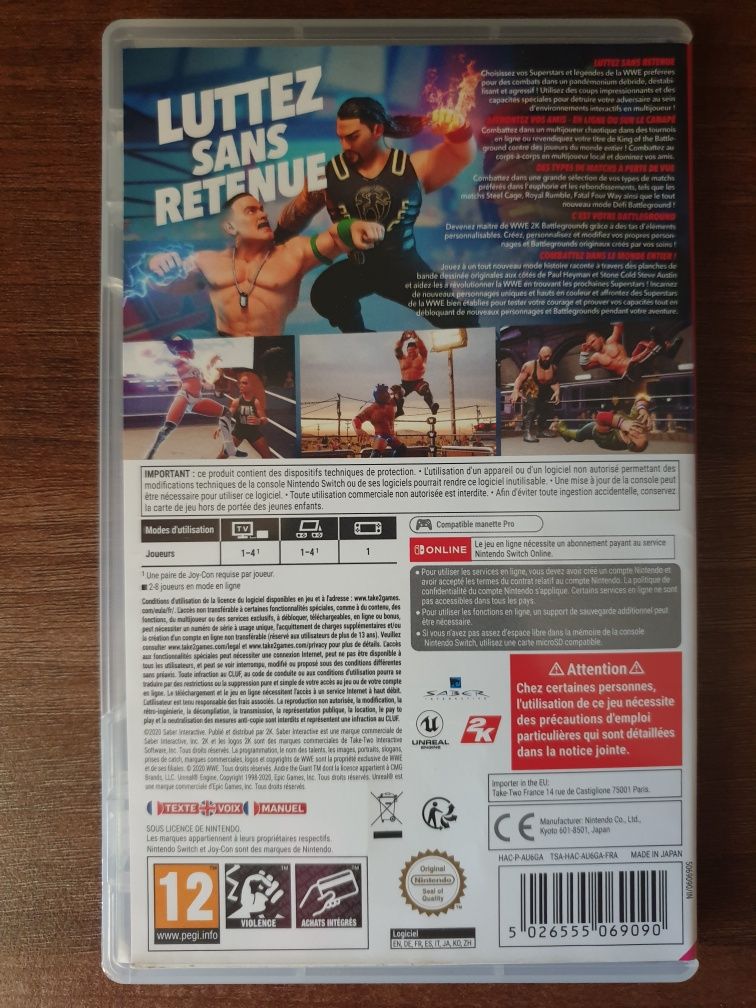 Wrestling WWE 2K Battlegrounds Nintendo Switch