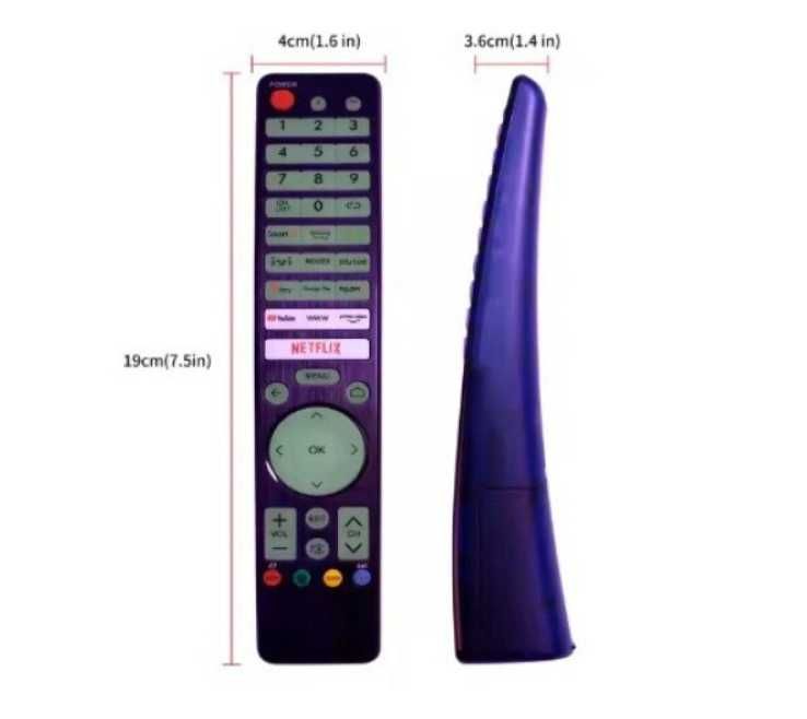 Telecomanda TV universala cu butoane fosforescente
