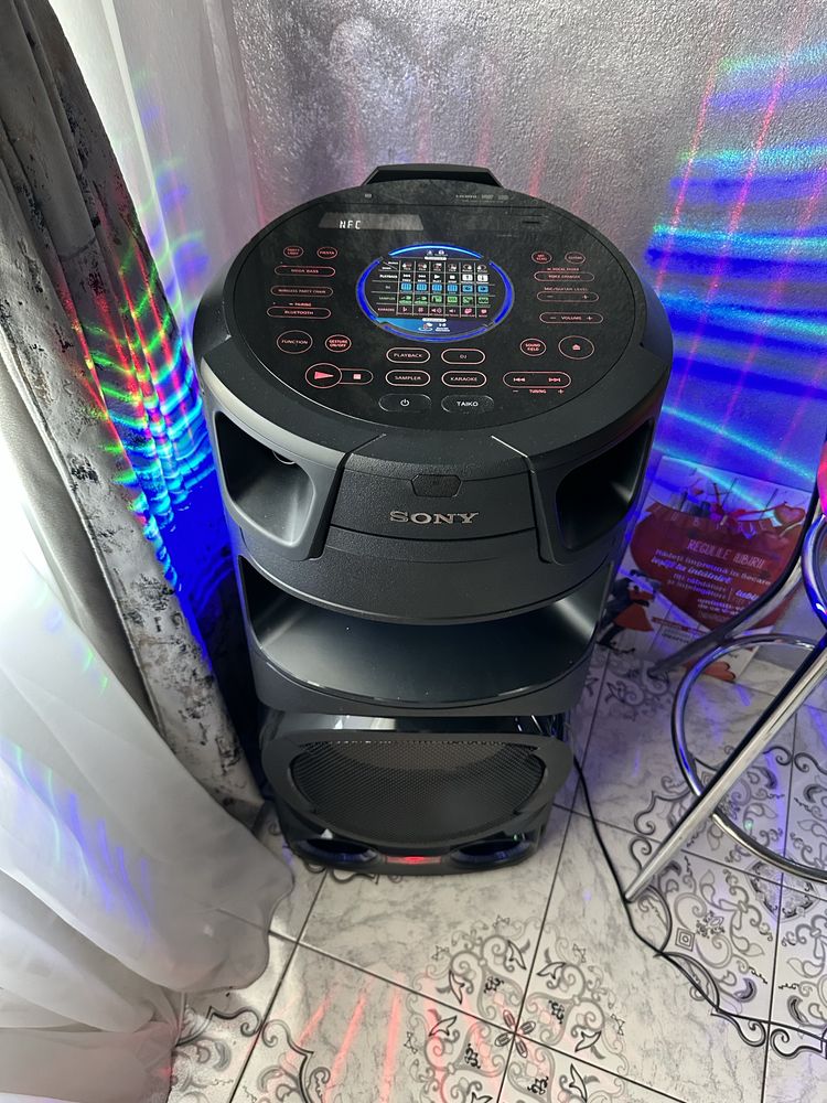 Boxa Sony V73D party music Party lights
