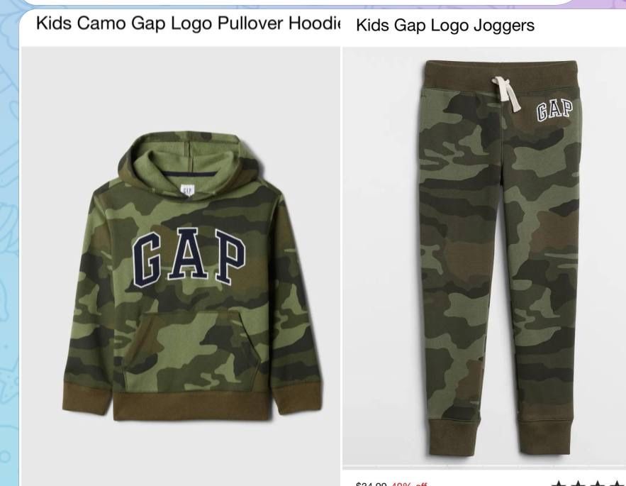 В наличии комплект от гап оригинал сша