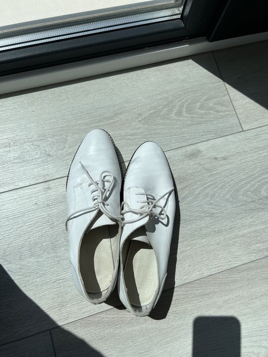 Pantofi Oxford, din piele, cu platforma - 42