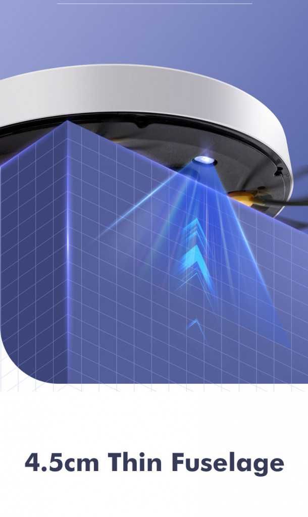 Робот за почистване,с моп,с две четки и приложение за телефон с wifi.