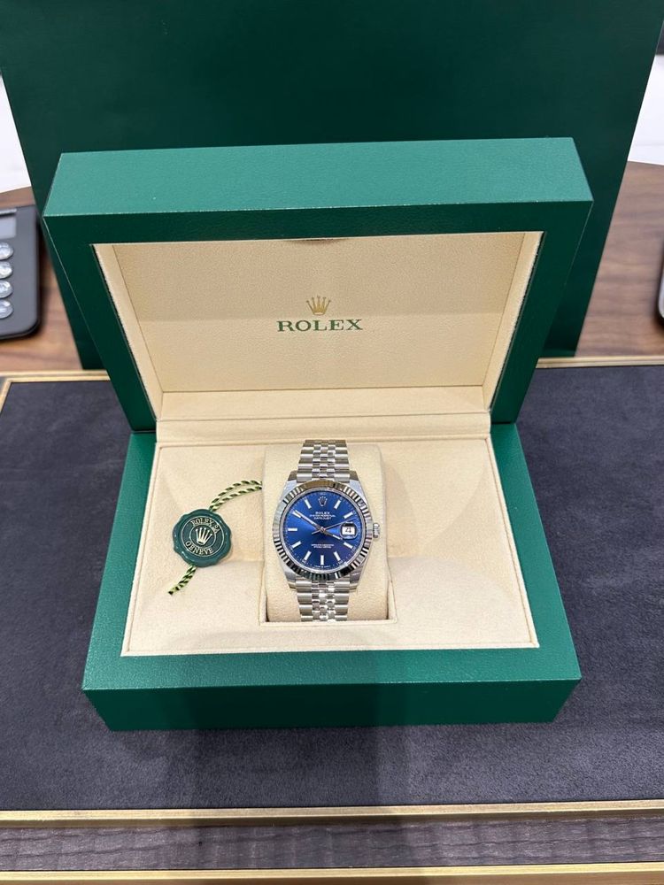 Rolex Datejust 41mm Steel and White Gold 126334 Blue Dial